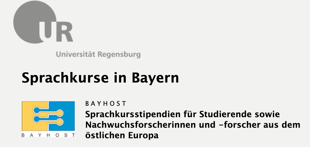 Stipendien fuer Deutsch-Sommerkurse in Bayern 2021, BAYHOST